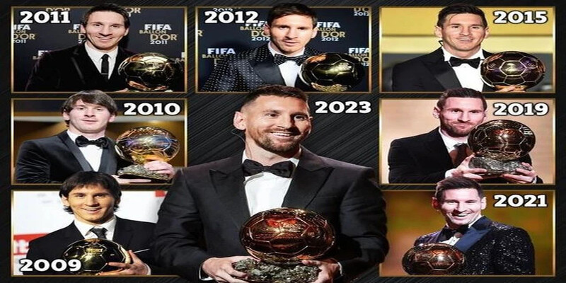 Messi lập kỷ lục khi là cầu thủ duy nhất nhận 8 Quả bóng vàng Messi lập kỷ lục khi là cầu thủ duy nhất nhận 8 Quả bóng vàng